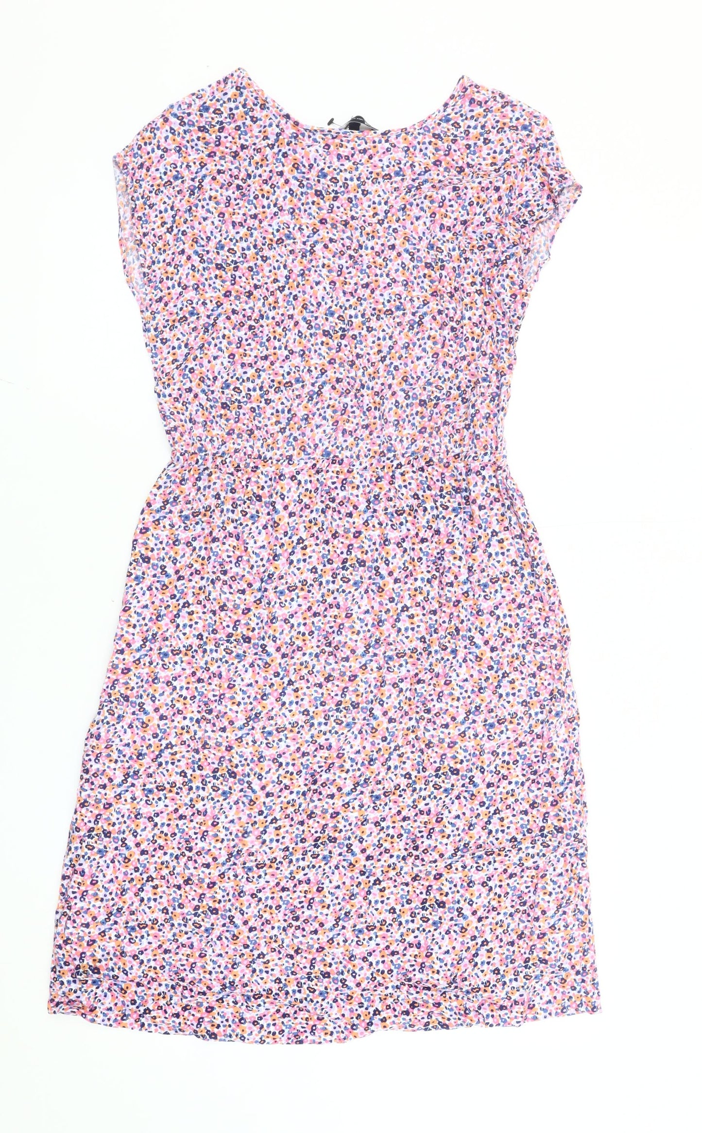 Crew Clothing Women’s Multicoloured Floral Fit & Flare Dress Size 10