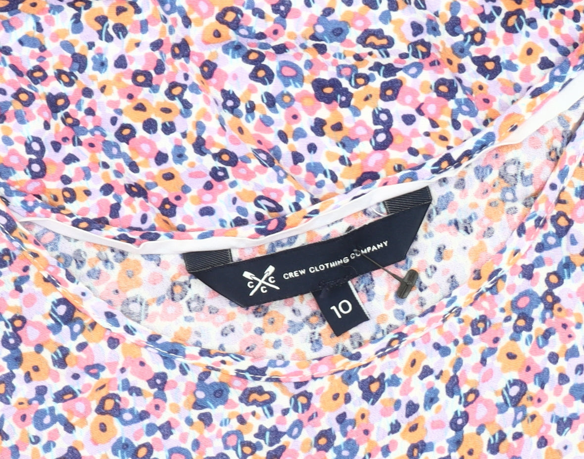 Crew Clothing Women’s Multicoloured Floral Fit & Flare Dress Size 10