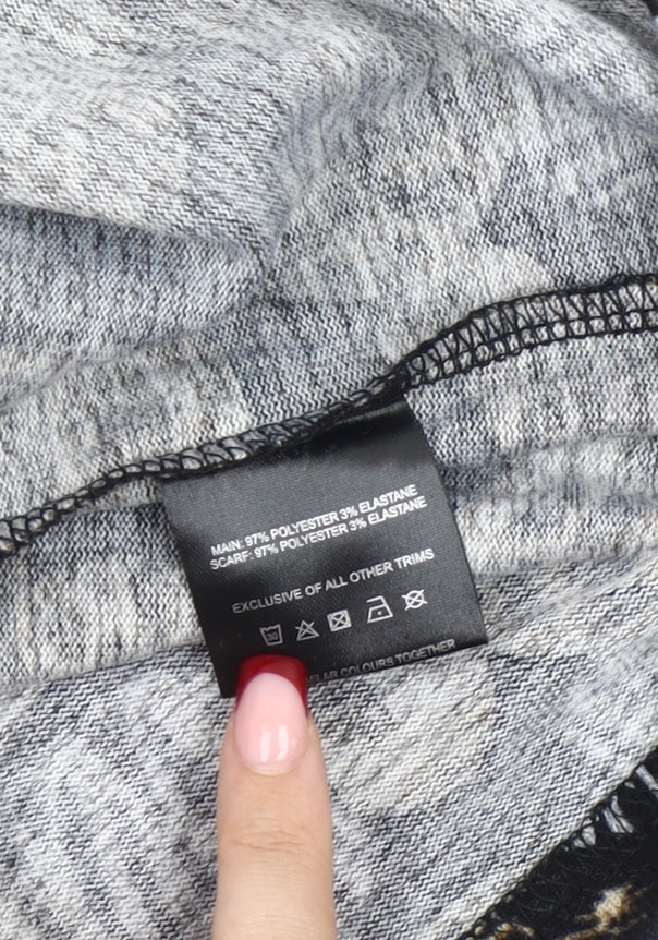 Anna Rose Women's Multicoloured Animal Print Long Sleeve Top S