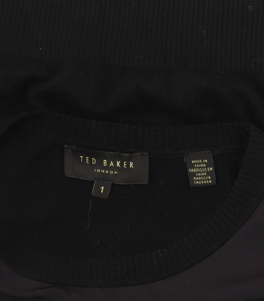 Ted Baker Women's Black Floral Long Sleeve T-Shirt Size S