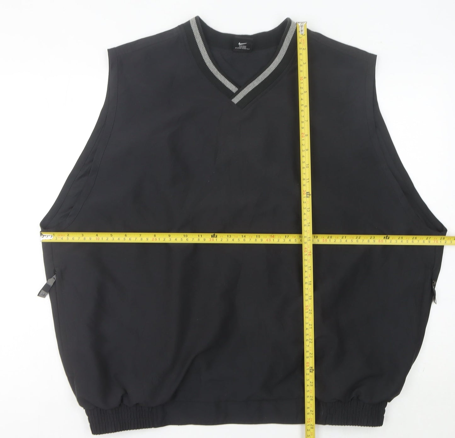 Nike Men’s Black XL V-Neck Sports Golf Vest Sweatshirt