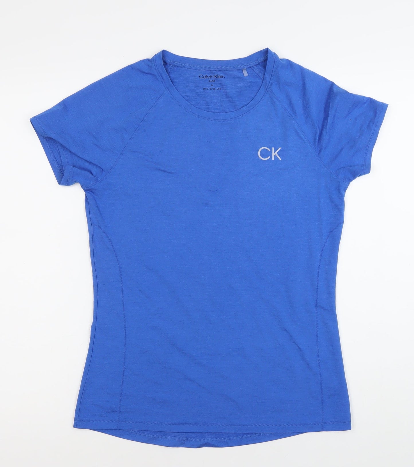 Calvin Klein Women’s Blue Golf T-Shirt UK 12 Short Sleeve Activewear