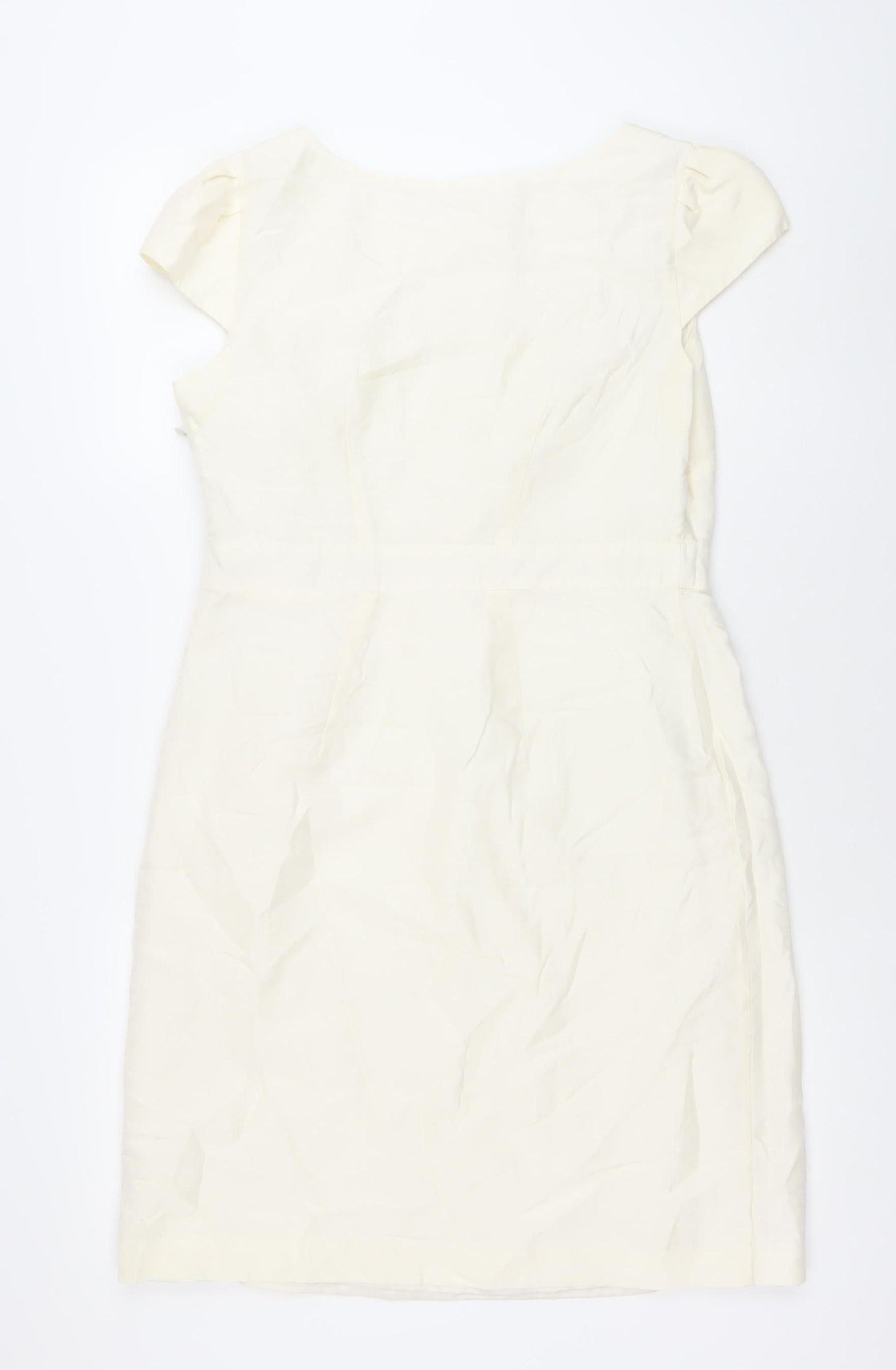 Boden Women Ivory Size 12 Sheath Knee Length Party Dress