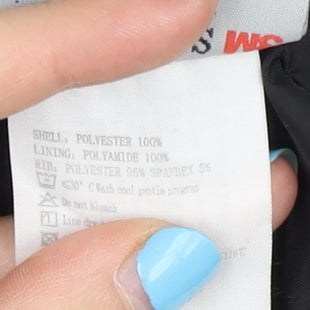 Kappa Men's Black M Track Jacket Full Zip Hooded Sportswear