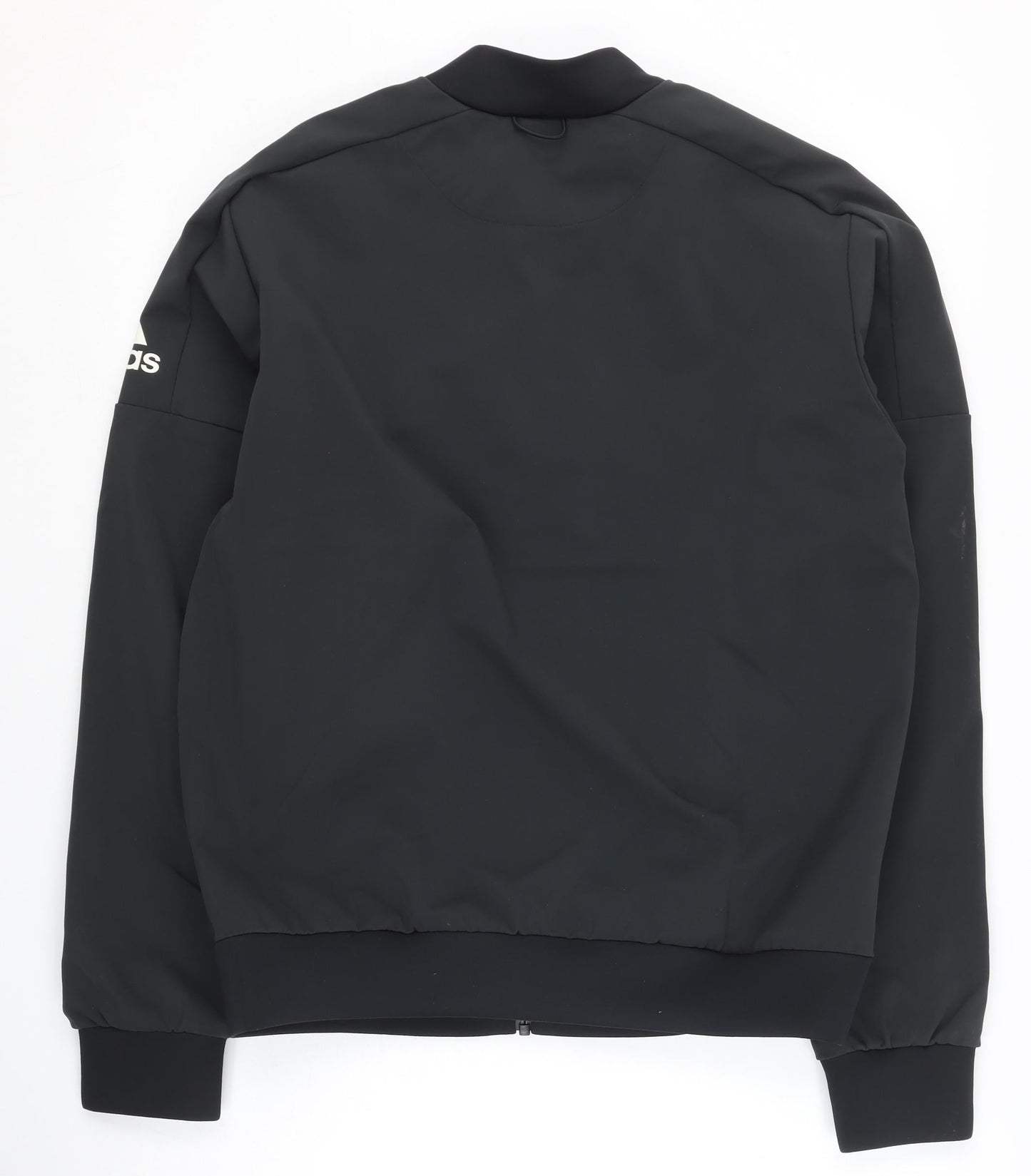 Adidas Men's Black M Track Jacket Full Zip Softshell Activewear