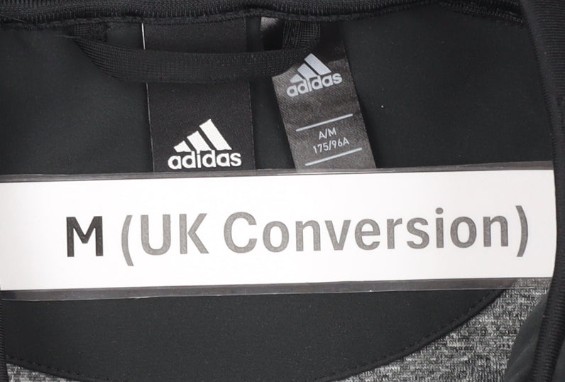 Adidas Men's Black M Track Jacket Full Zip Softshell Activewear