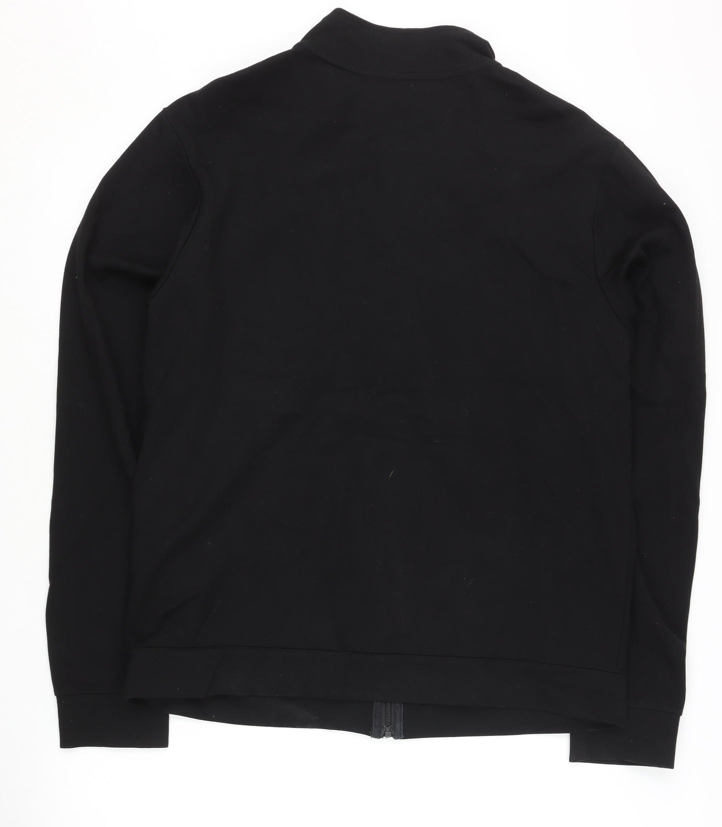 Adidas Men's Black 5XL Slim Fit Cotton Track Jacket with Zip Pockets