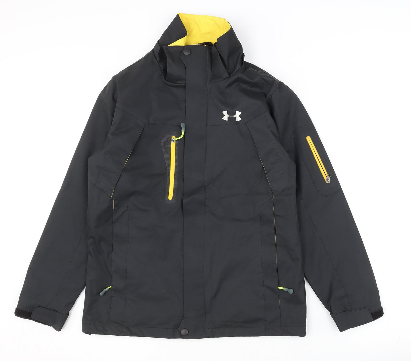 Under Armour Men's Black M Ski Jacket Hooded Waterproof Winter Coat