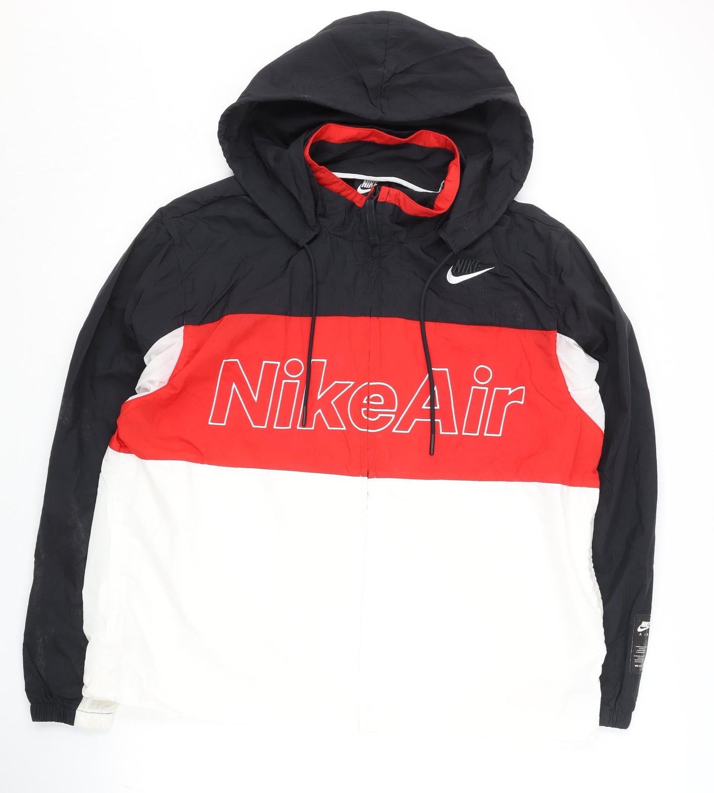 Nike Air Men's Black Red White XL Windbreaker Jacket