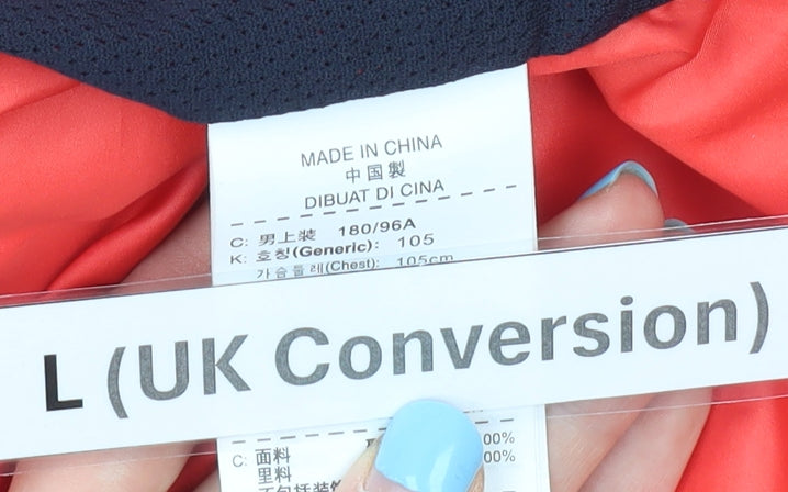 Nike Men’s Red L T90 Storm-FIT Track Jacket Football Running