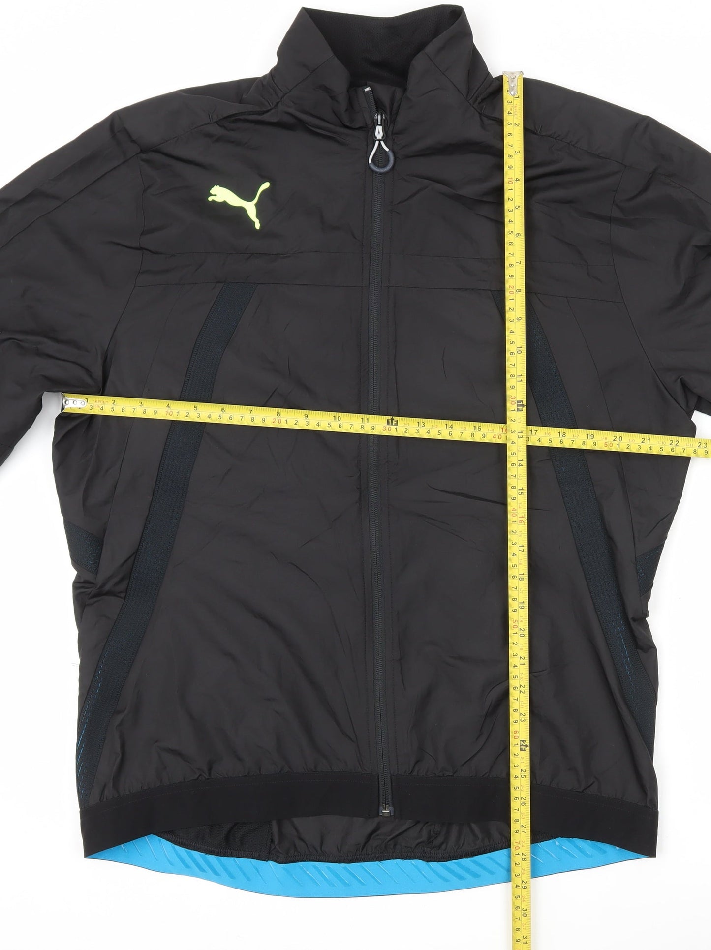 Puma Men's Black XL Athletic Track Jacket Full Zip Lightweight