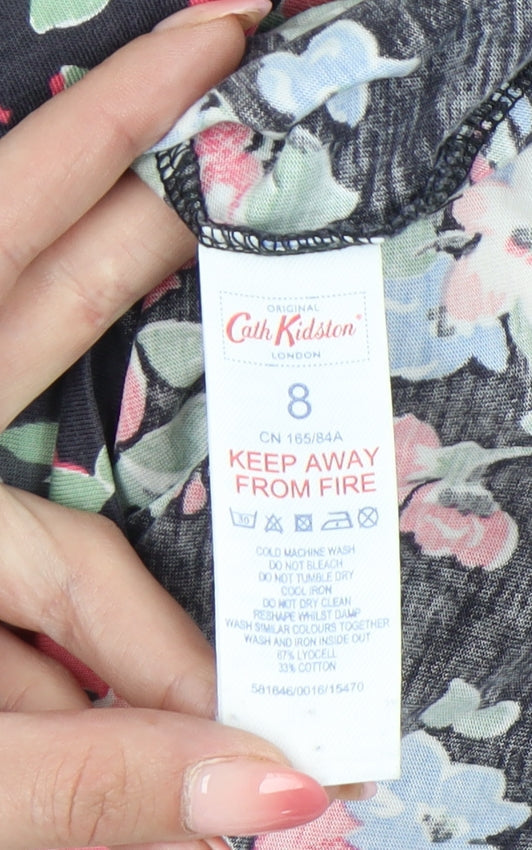 Cath Kidston Women's Multicoloured Floral A-Line Dress Size 8