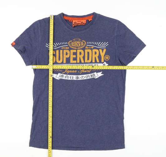 Superdry Men's Blue Japan Spirit Graphic T-Shirt Size M Regular Fit