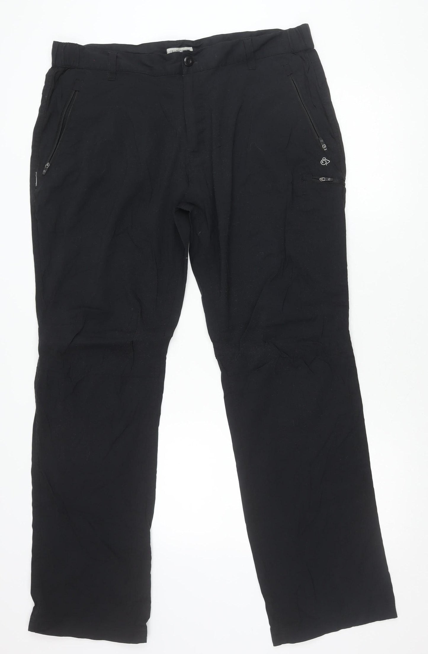 Craghoppers Men's Black Cargo Trousers 40in Waist 32in Leg Outdoor