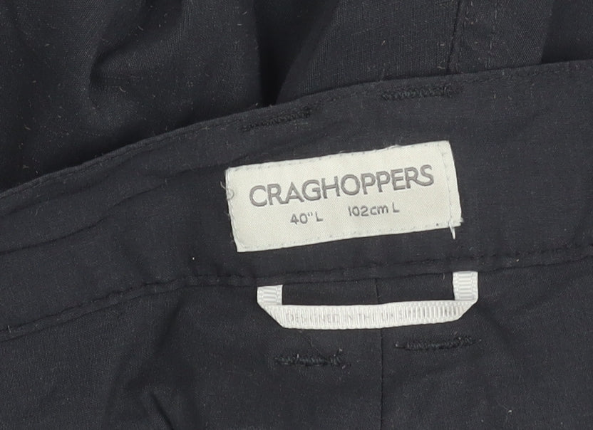 Craghoppers Men's Black Cargo Trousers 40in Waist 32in Leg Outdoor