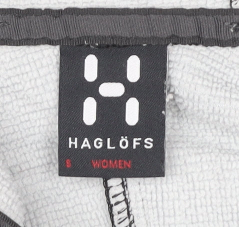 Haglöfs Women’s Black Soft Shell Jacket S Hooded Windproof Outdoor