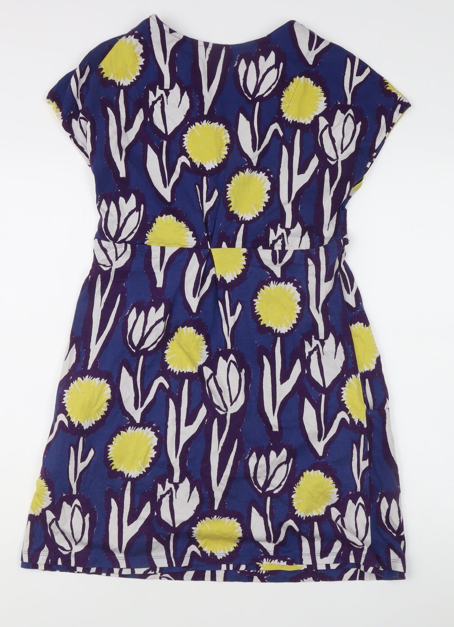 White Stuff Women’s Multicoloured Floral Shift Dress Size 12 Knee Length