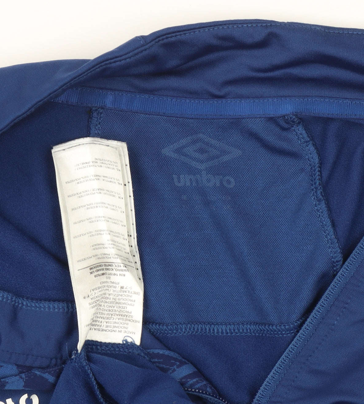 Umbro Men’s Blue England Rugby L 1/4 Zip Athletic Pullover Top