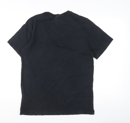 Mens UK Size M Nike Black Cotton T-Shirt