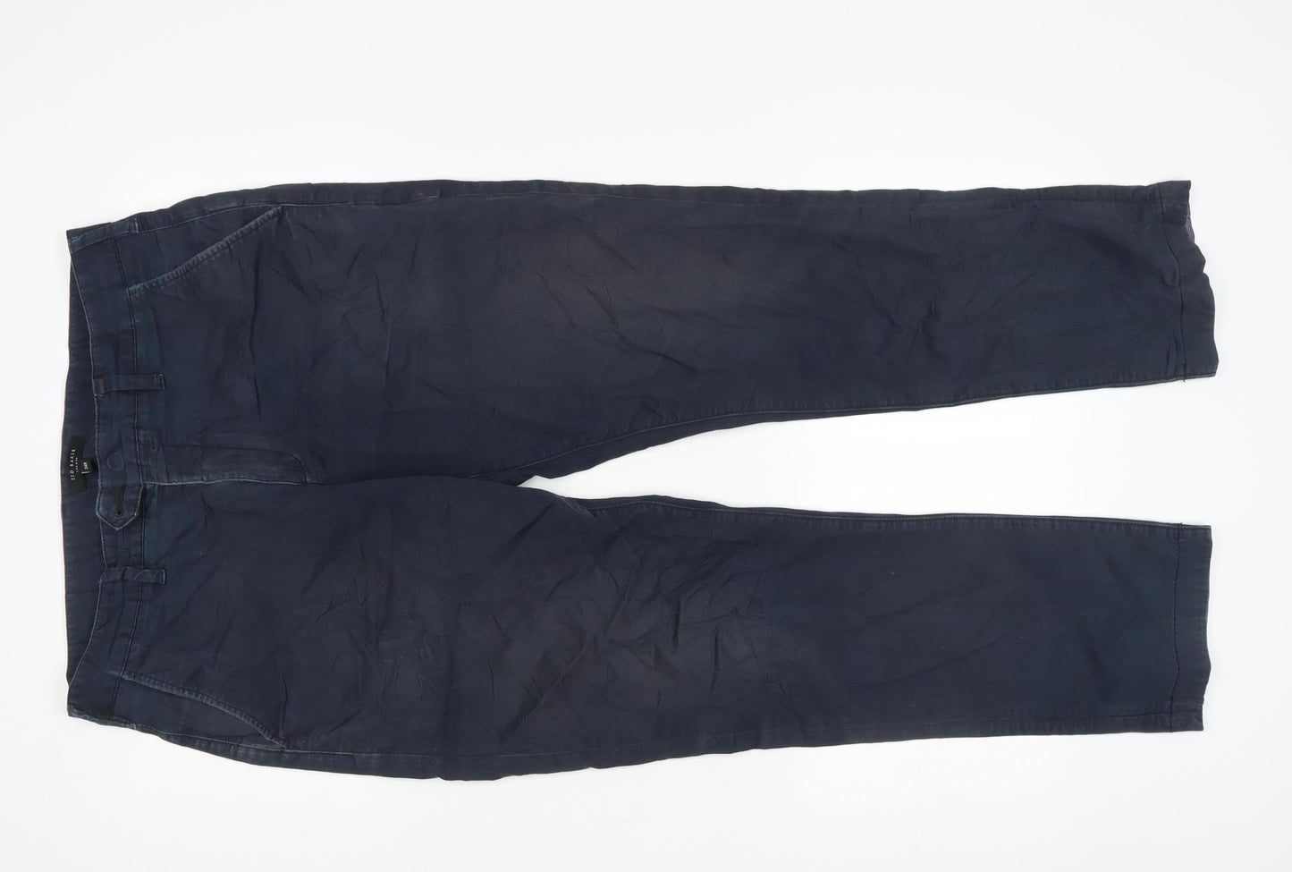 Ted Baker Men's Blue Chino Trousers 38R Regular Fit Straight Leg