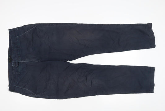 Ted Baker Men's Blue Chino Trousers 38R Regular Fit Straight Leg