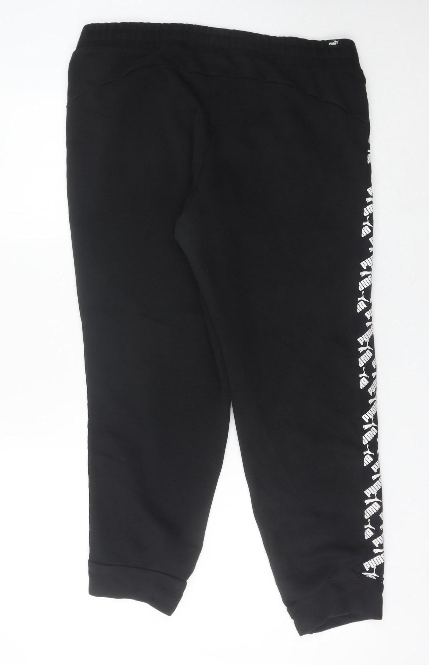 Puma Men’s Black XL Jogger Trousers with Logo Trim