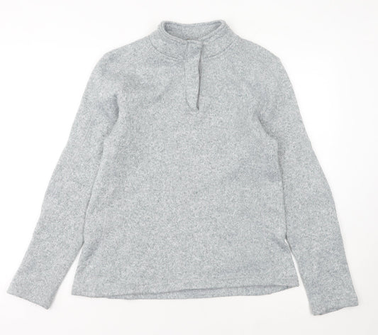 Mountain Warehouse Women’s Grey Henley Sweatshirt Size 12 Polyester