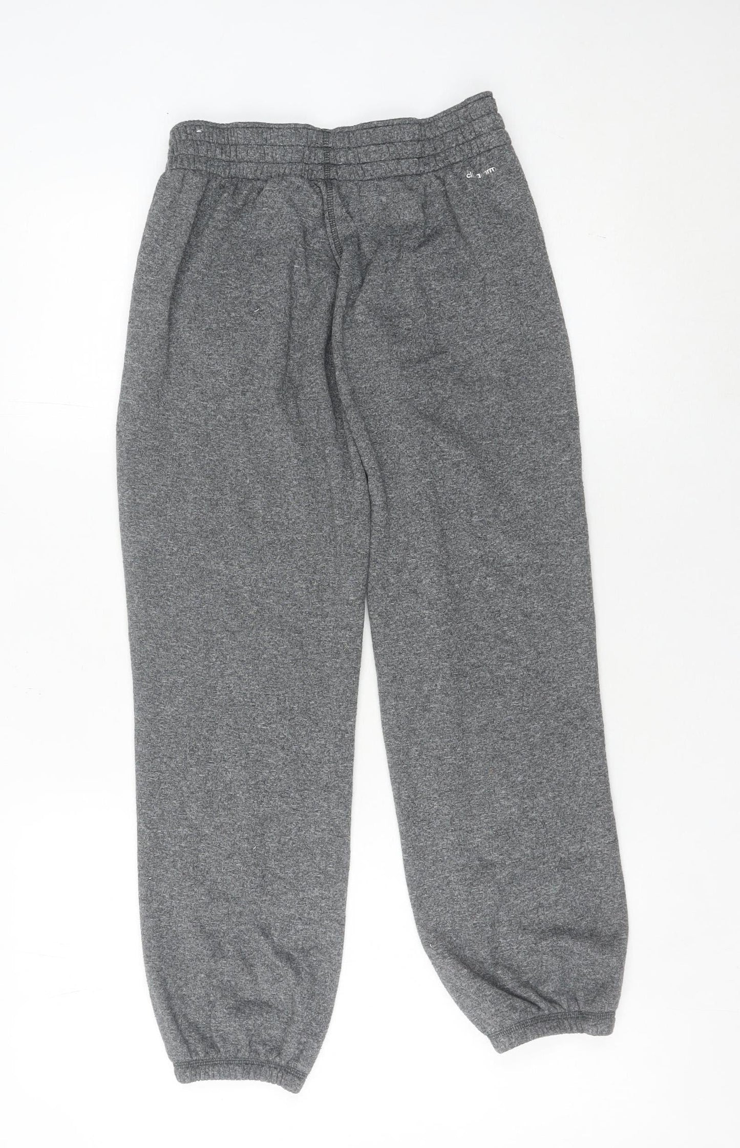 Adidas Women Grey Climawarm Sweatpants Size 8-10 Winter Fleece