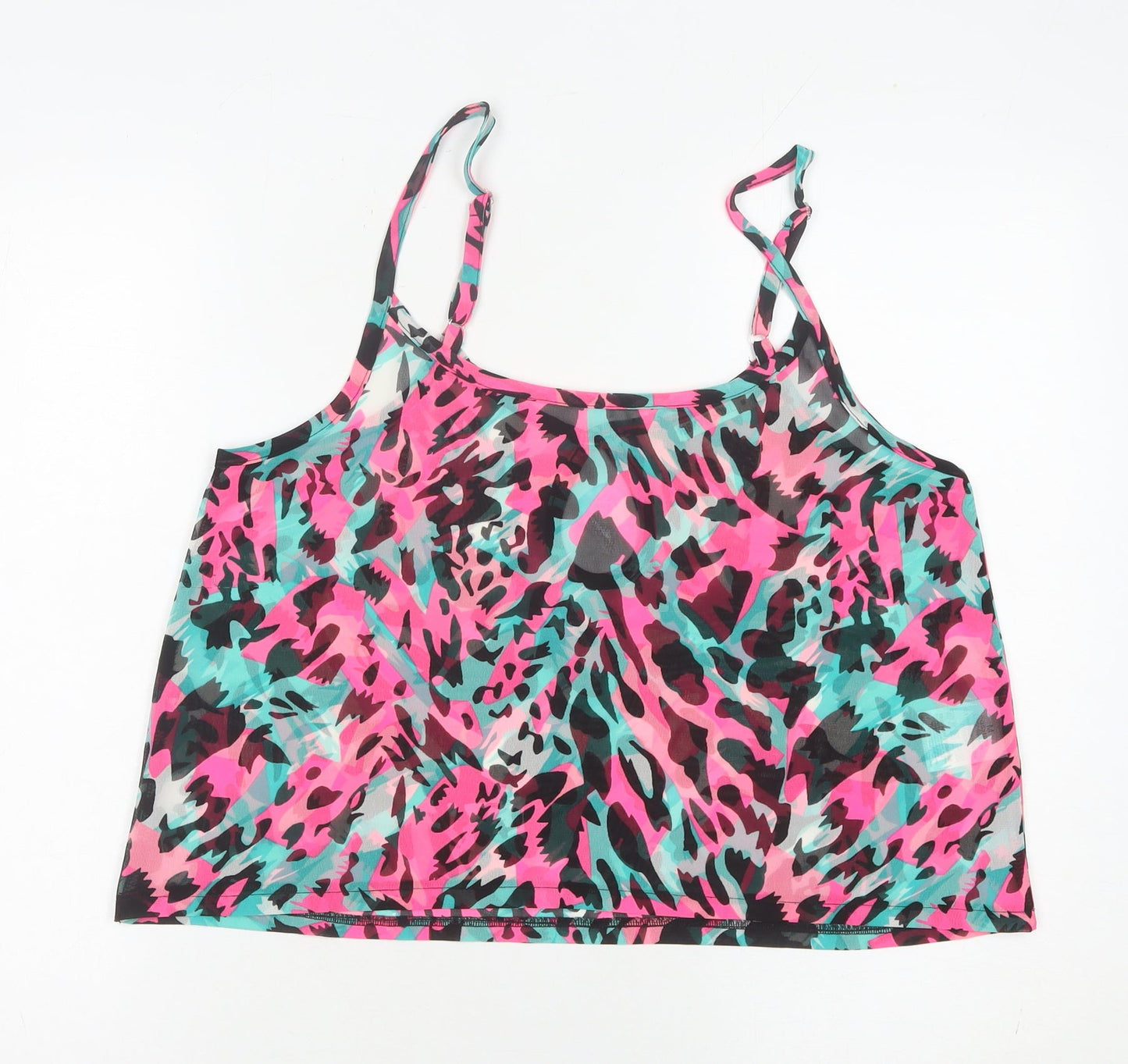 Brave Soul Women's Multicoloured Animal Print Camisole Tank Top M