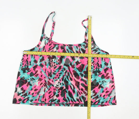 Brave Soul Women's Multicoloured Animal Print Camisole Tank Top M