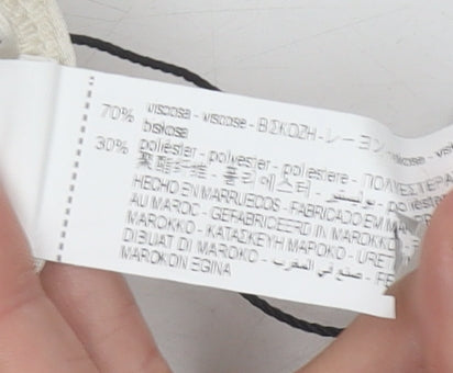 Zara Women’s Beige XS Wrap Midi Skirt High Rise Lined Slit