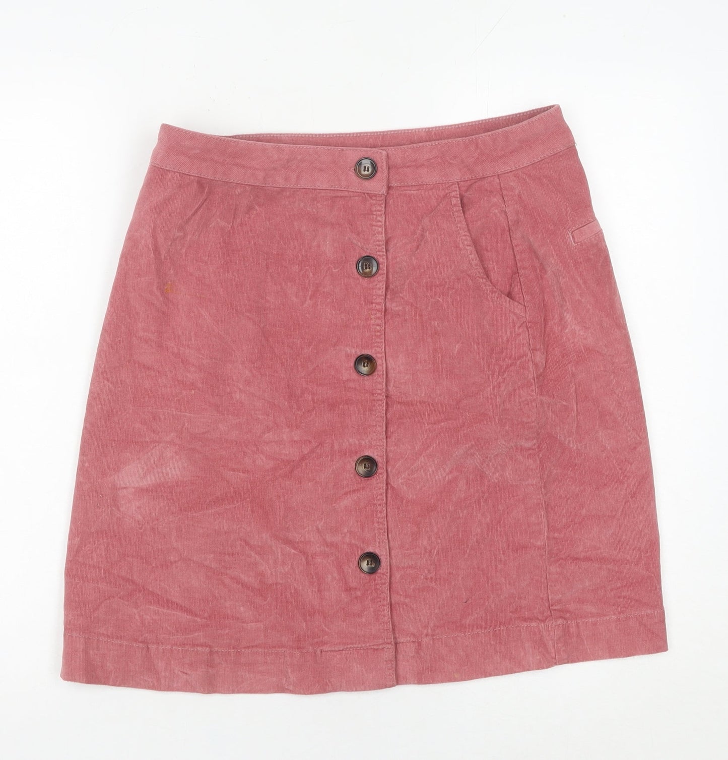 Crew Clothing Company Women’s Pink Corduroy A-Line Skirt Size 10