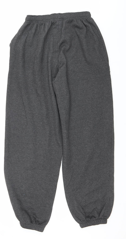 Slazenger Men's Grey M Fleece Sweatpants Regular Fit Autumn Winter