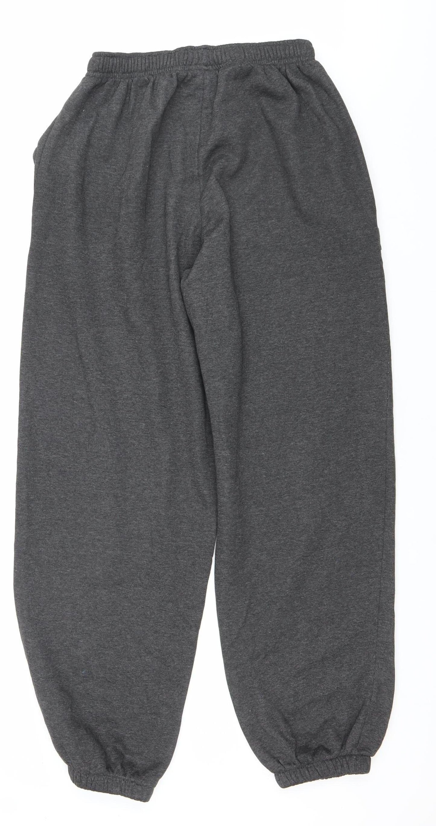 Slazenger Men's Grey M Fleece Sweatpants Regular Fit Autumn Winter