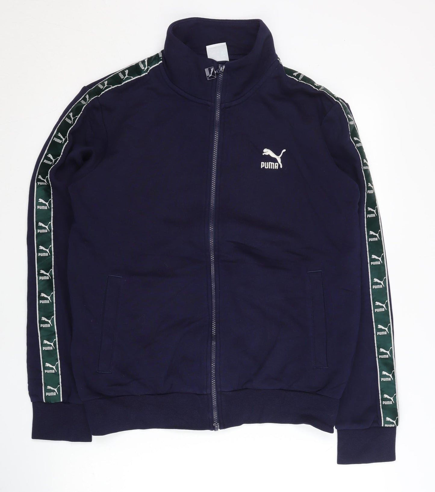 Puma Men's Blue L Track Jacket Full Zip Sportswear