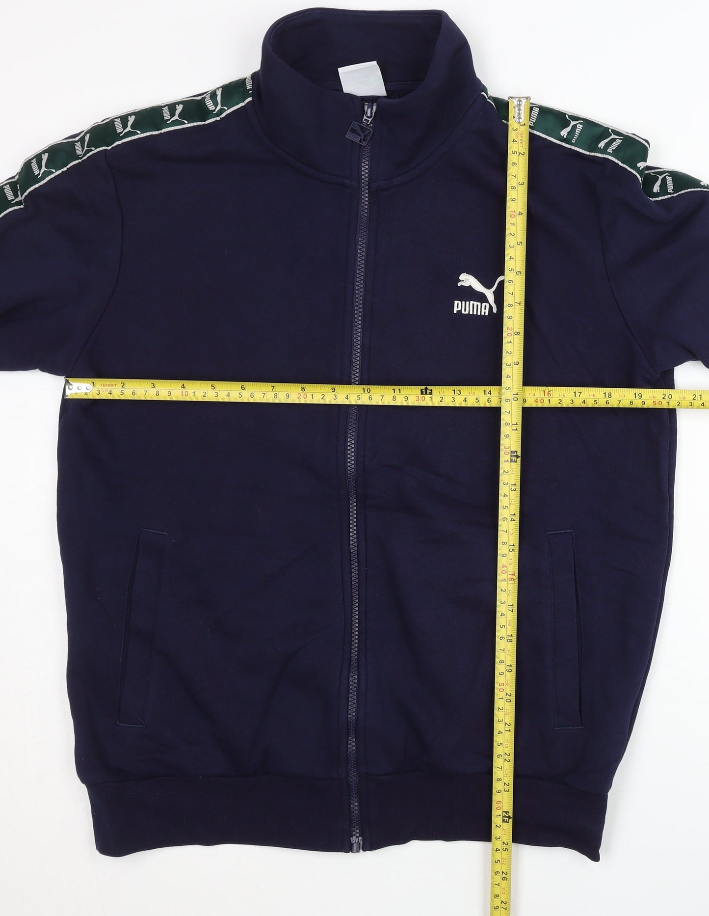 Puma Men's Blue L Track Jacket Full Zip Sportswear