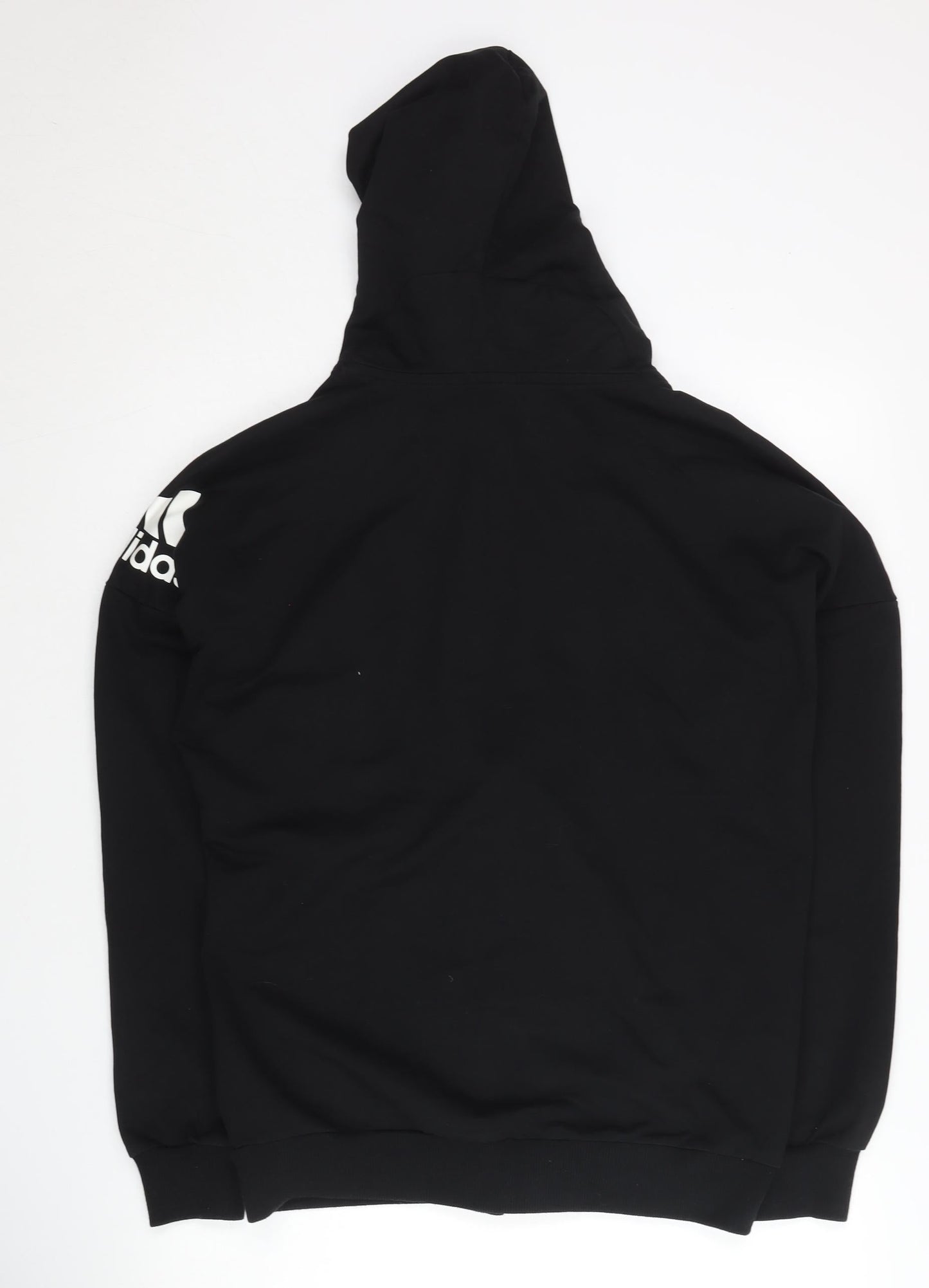 Adidas Women's Black 2XL Track Jacket Hooded Full Zip Cotton Sportswear