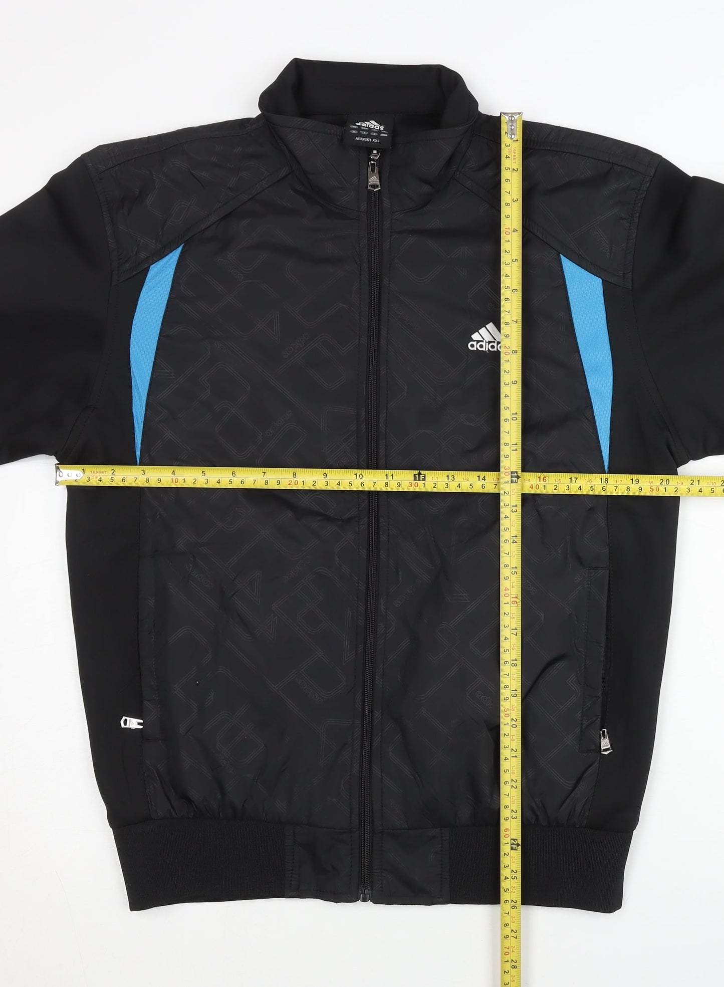 adidas Mens Black XL Track Jacket Full Zip Sportswear