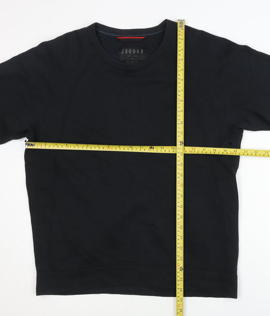 Jordan Mens Black XL Pullover Sweatshirt Crew Neck Long Sleeve