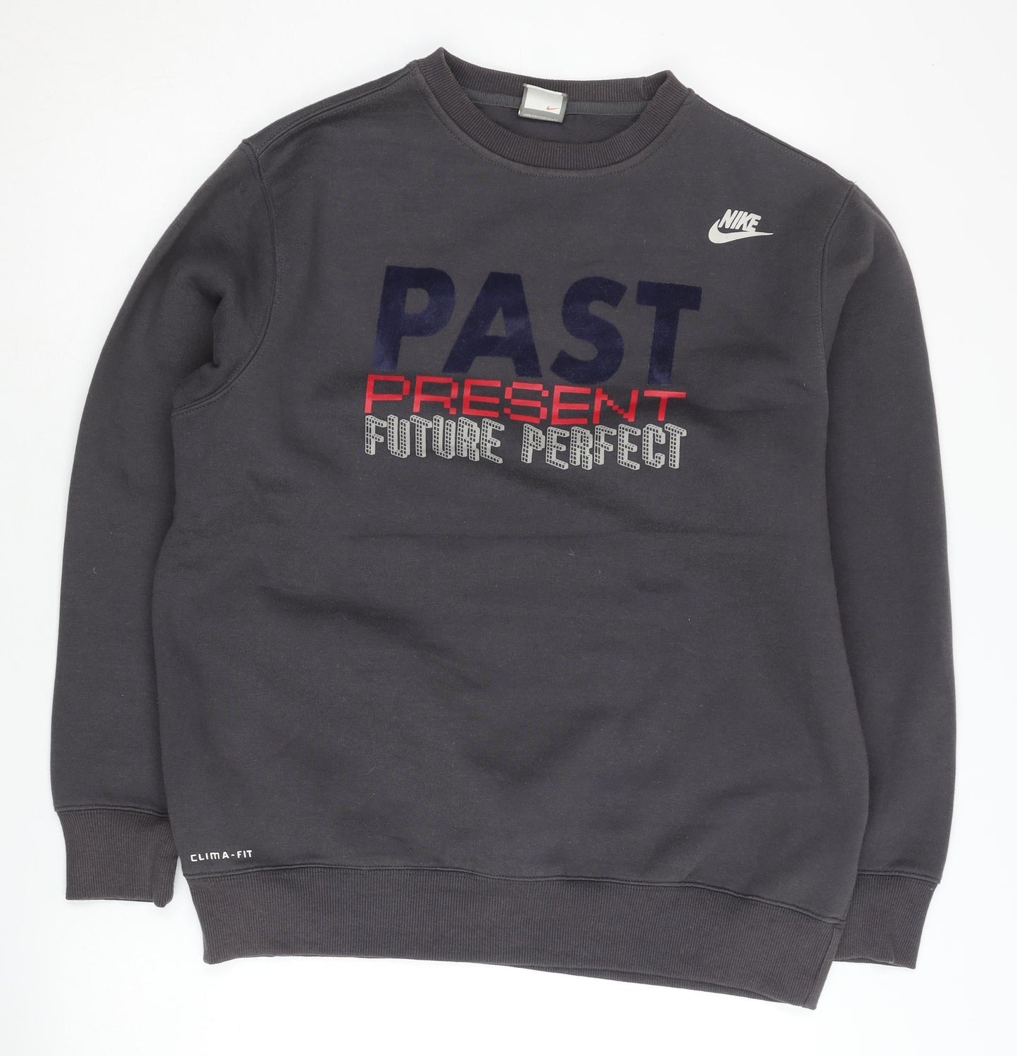 Nike Men's Black M Pullover Sweatshirt Crew Neck Graphic Print