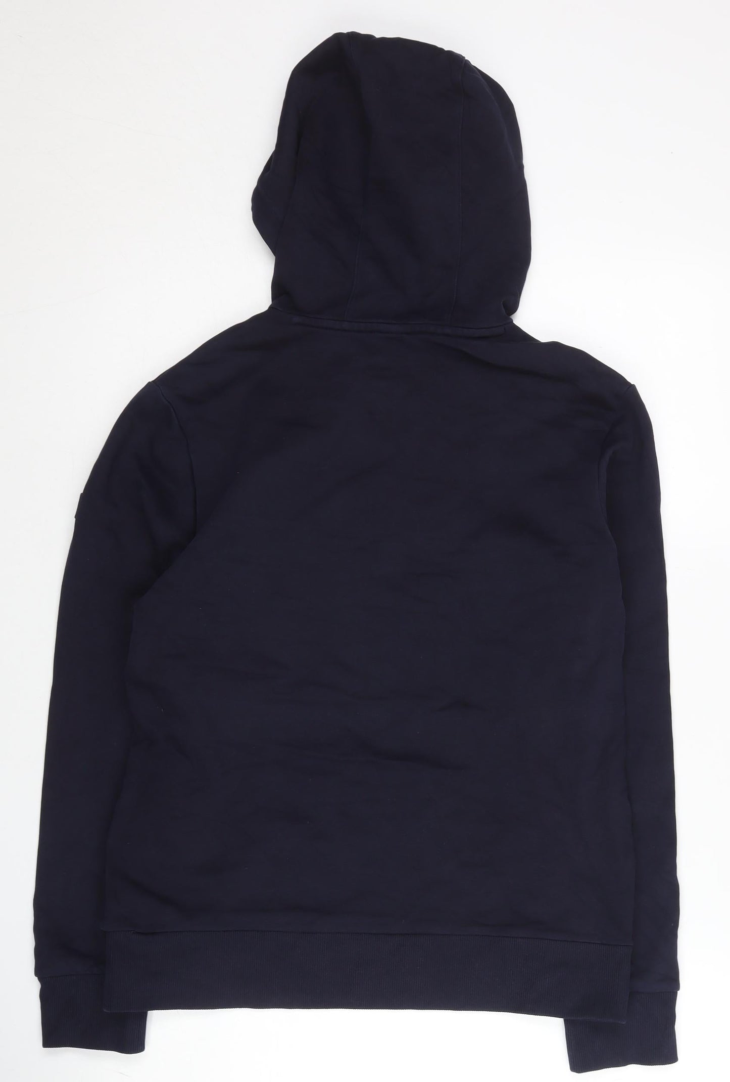 FILA Men's Blue Pullover Hoodie S Embroidered Tennis Sportswear