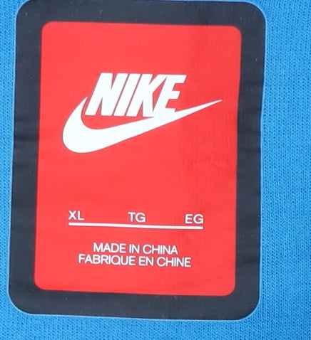 Nike Women's Blue XL Pullover Hoodie with Zip Pockets