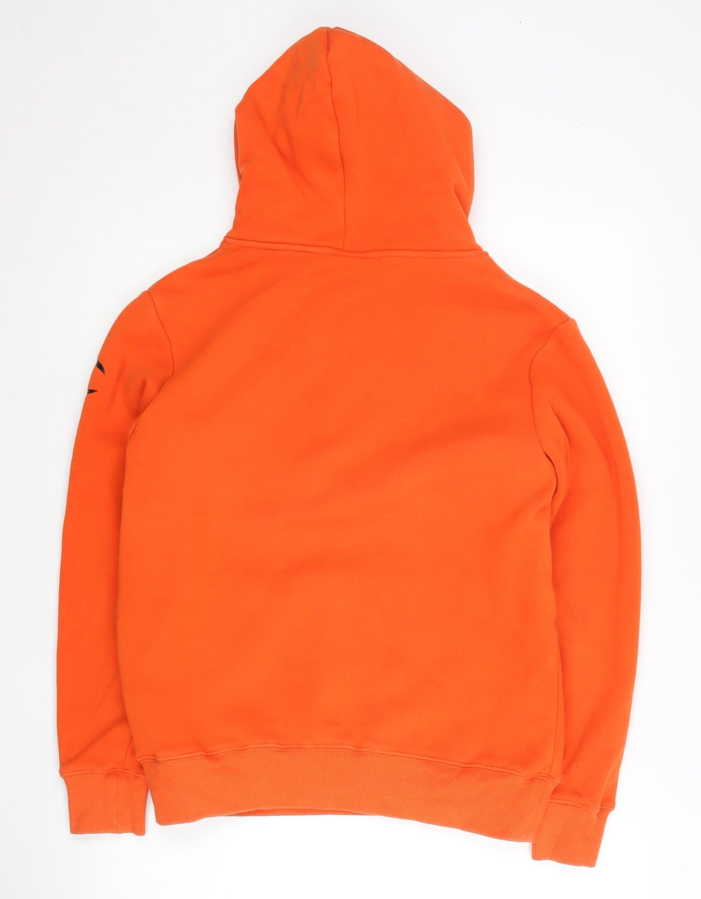 Champion Men's Orange Pullover Hoodie Medium Fleece Logo Sportswear