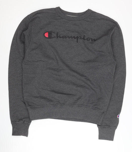 Mens UK S Regular Champion Grey Pullover Sweatshirt