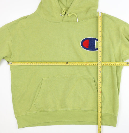 Champion Women’s Green Pullover Hoodie Large Logo Sportswear