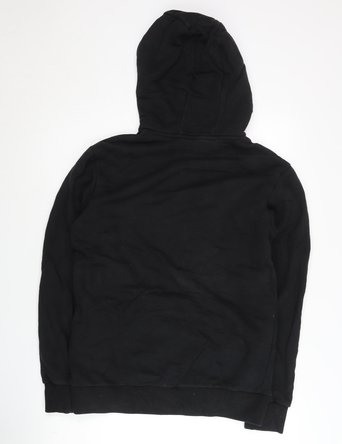 FILA Men’s Black Pullover Hoodie Medium Regular Fit Logo Sportswear