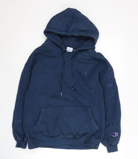 Mens UK S Regular Champion Blue Pullover Hoodie