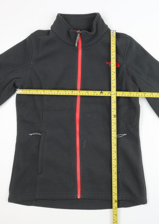The North Face Womens Black M Fleece Jacket Full Zip Logo Outdoor