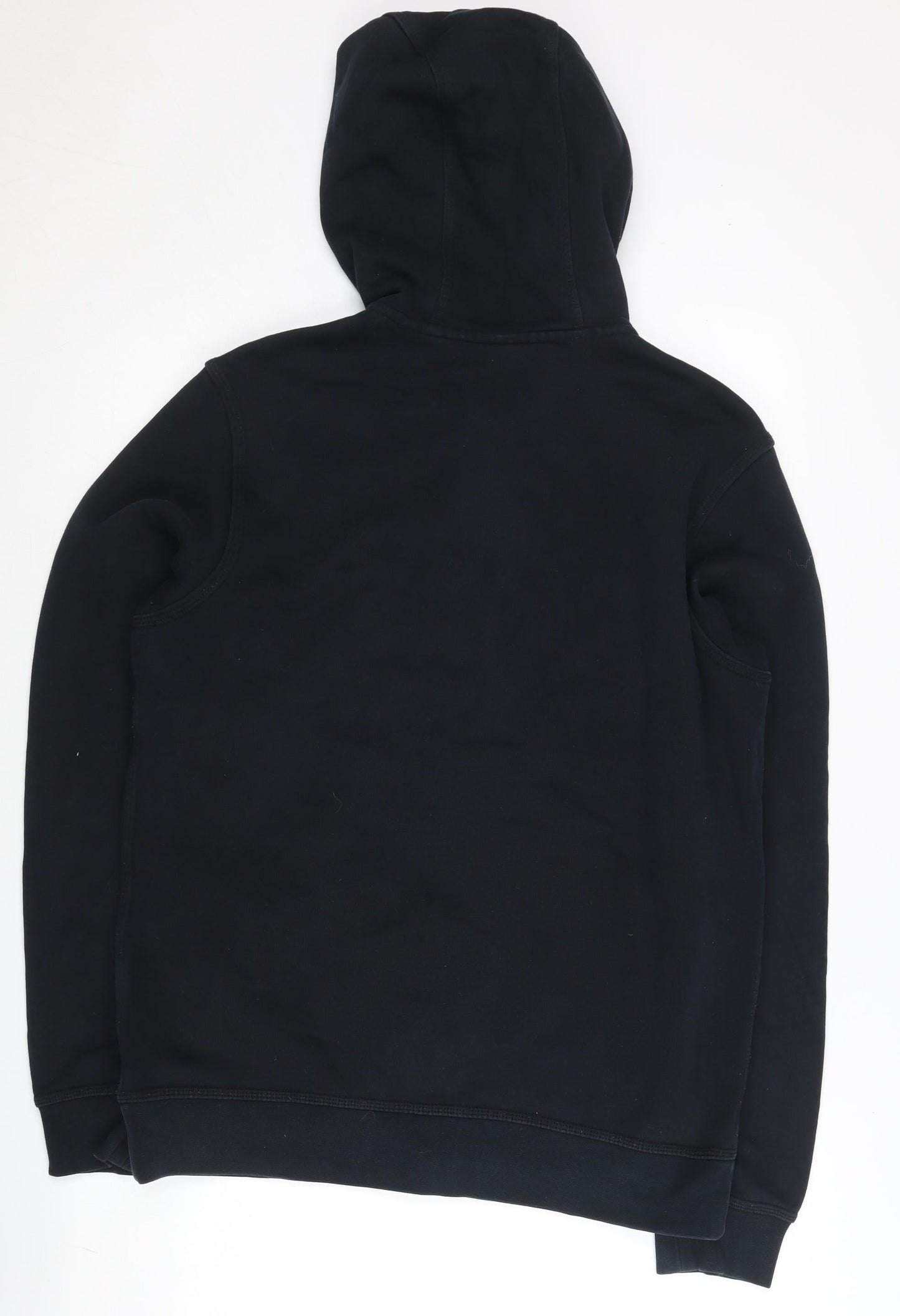 Nike Men’s Black Full Zip Hoodie L Regular Fit Graphic Logo