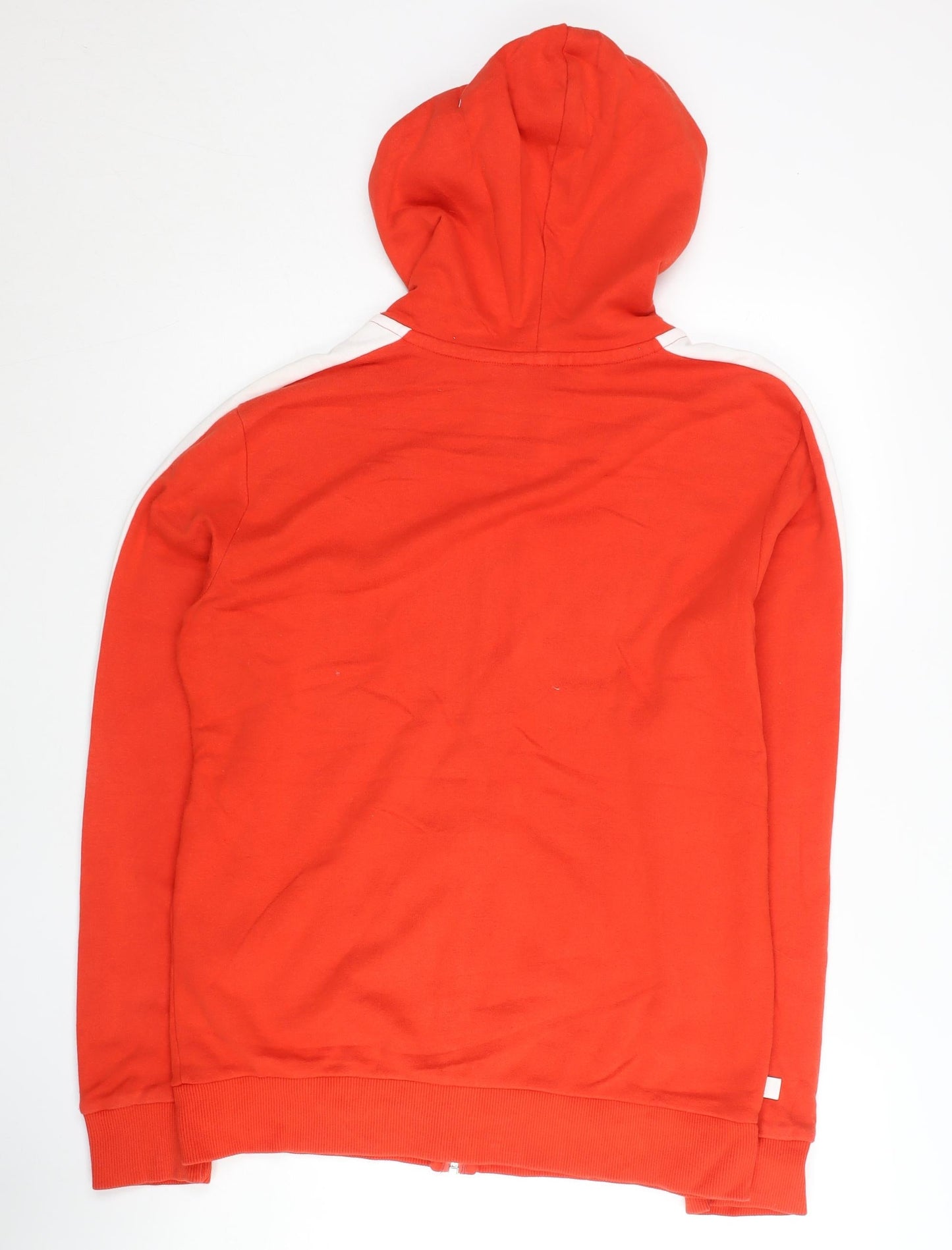 Puma Men’s Red Full Zip Hoodie L Jersey Logo Sportswear